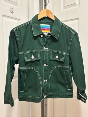 UNIF Woody Jacket Forest Green Size Medium Indie-Sleaze Streetwear As seen on tv